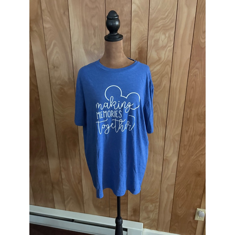 Marley & Me Making Memories‎ Together Blue Graphic T-Shirt Unisex Large